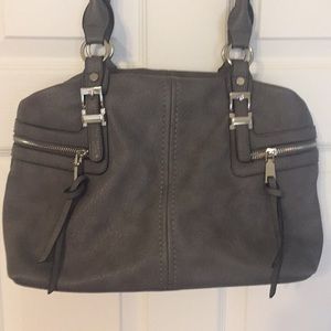 Soft gray purse